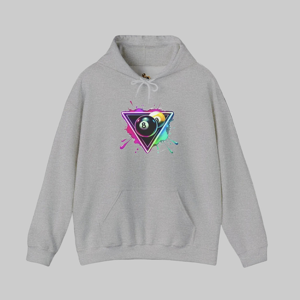 Neon 8-Ball and 9-Ball Hoodie